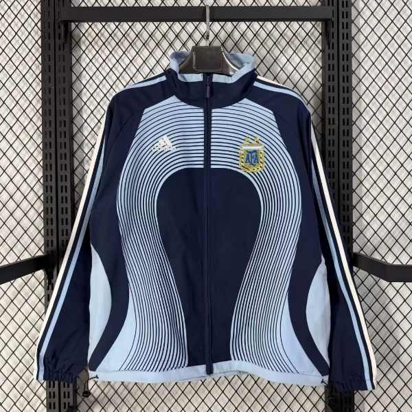 2006 Argentina Retro Blue Navy Anthem Training Jacket