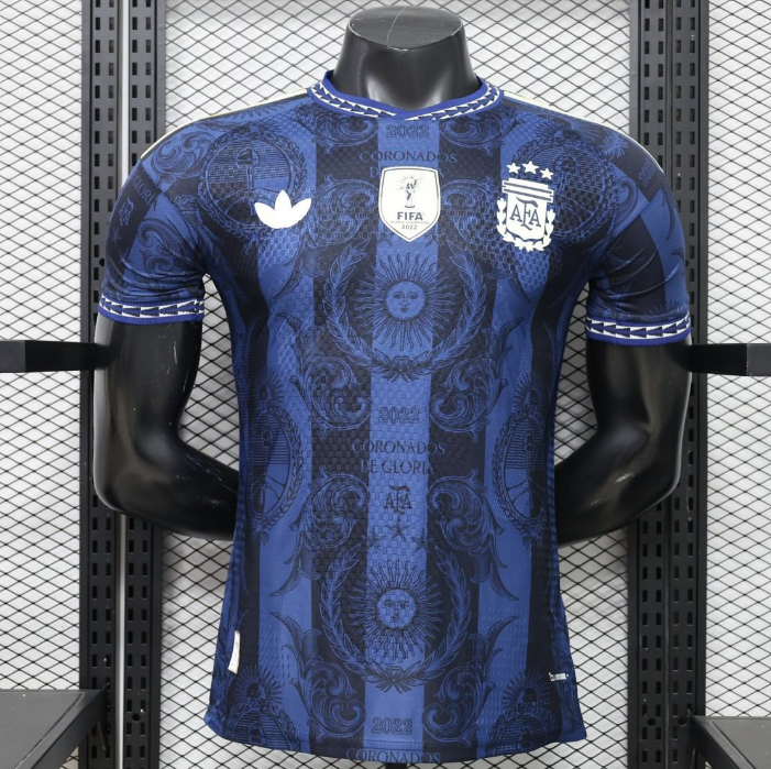 2026-27 Argentina Blue Special Soccer Jersey Shirt Player Version With Gold Patch