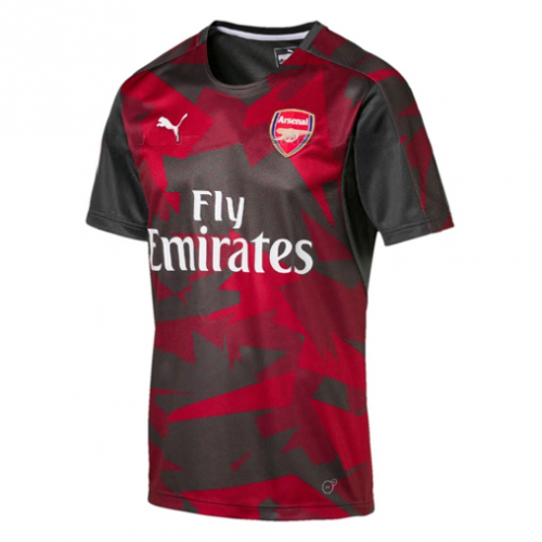 2017-18 Arsenal Red Navy Training Shirt