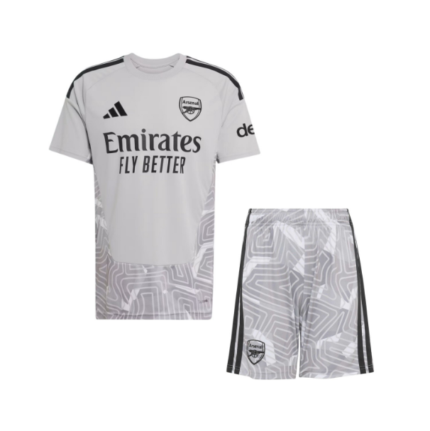 2026-27 Arsenal Men Goalkeeper Grey Soccer Uniforms (Shirt+Shorts)