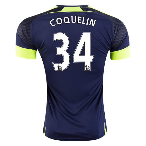 2016-17 Arsenal 34 COQUELIN Third Soccer Jersey