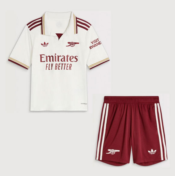 2025-26 Arsenal Third Kids Soccer Kits Shirt With Shorts