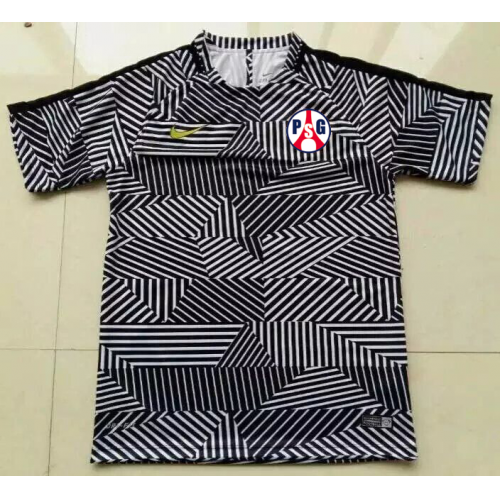 2016-17 PSG Black Pattern Training Shirt