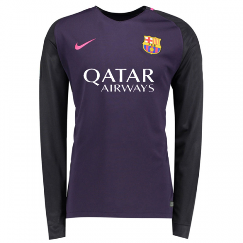 2016-17 Barcelona LS Away Soccer Jersey