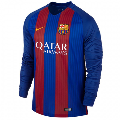 2016-17 Barcelona LS Home Soccer Jersey