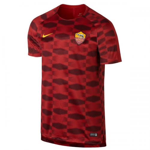 2017-18 Roma Red Pre-Match Training Shirt