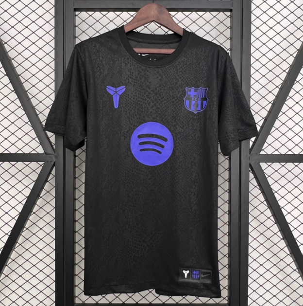 2025-26 Barcelona Black Purple Joint Edition Soccer Jersey Shirt