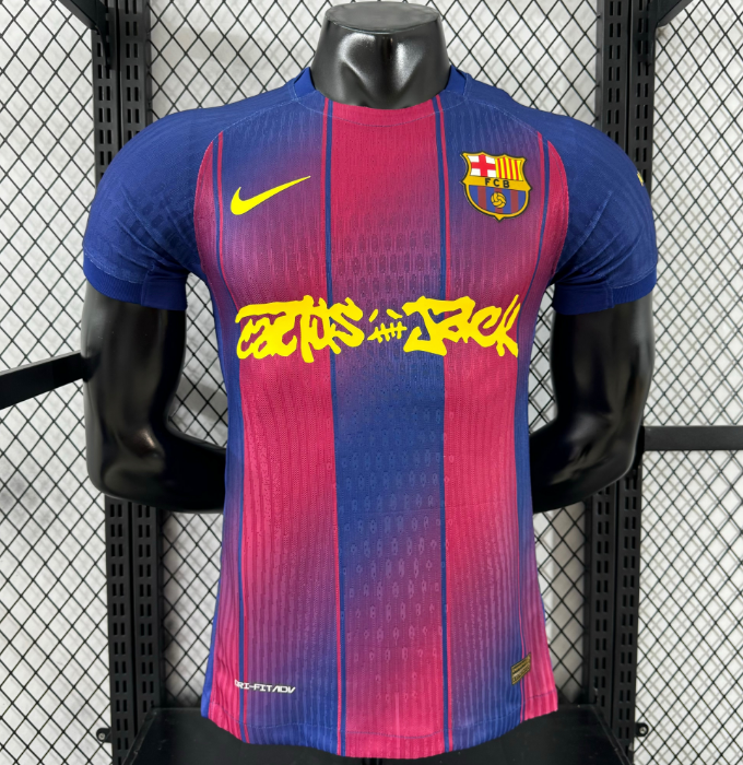2025-26 Barcelona Special Home Soccer Jersey Shirt Player Version