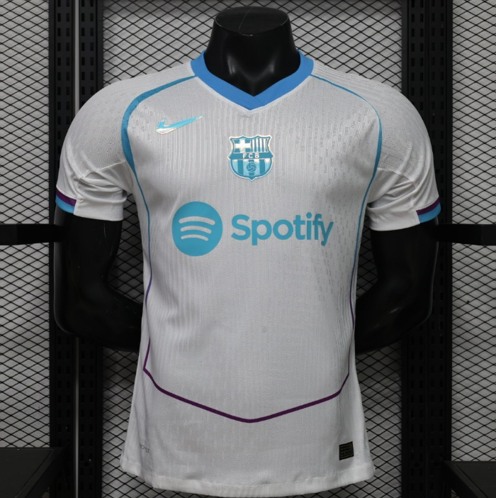 2026-27 Barcelona Special Edition White Soccer Jersey Shirt Player Version