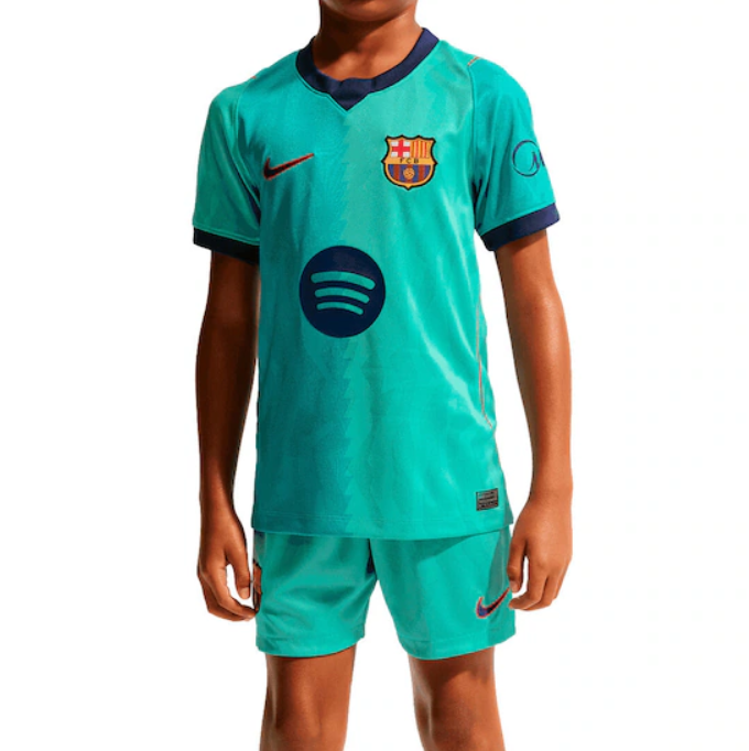 2026-27 Barcelona Third Kids Soccer Kits Shirt With Shorts