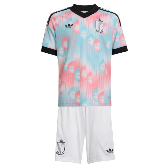 2026 FIFA World Cup Belgium Away Kids Soccer Kits Shirt with Shorts
