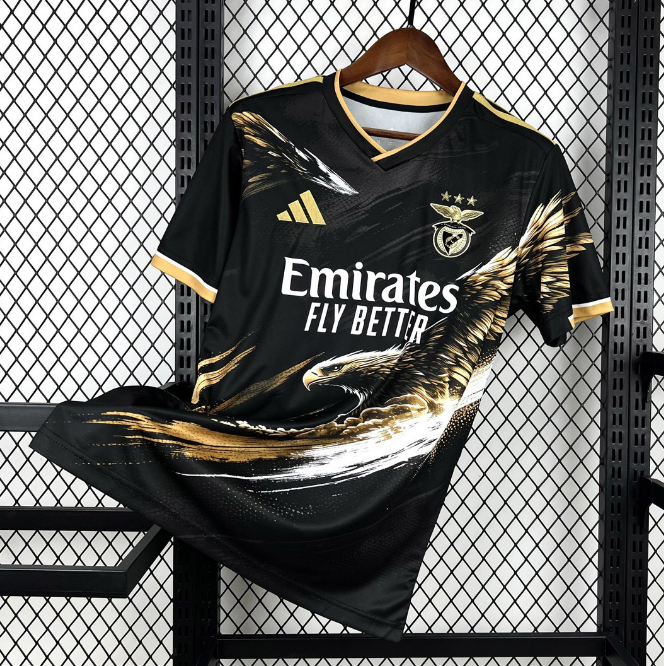 2025-26 Benfica Special Eagle Black Soccer Jersey Shirt