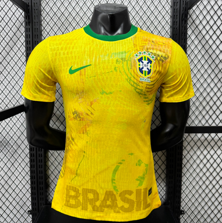 2026-27 Brazil Gold Yellow Special Soccer Jersey Shirt Player Version