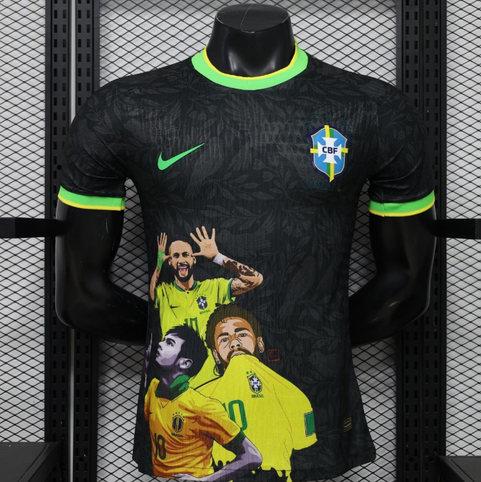 2026-27 Brazil Black Special Soccer Jersey Shirt Player Version