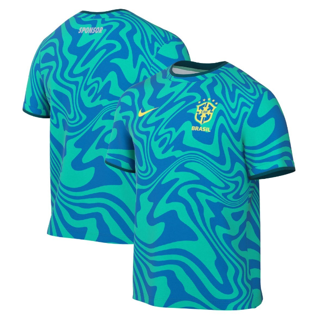 2026 FIFA World Cup Brazil Green Blue Training Shirt