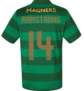 2017-18 Celtic Armstrong #14 Away Soccer Shirt