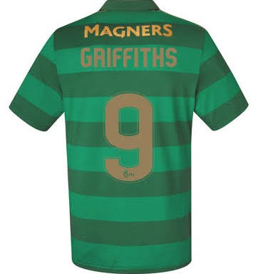 2017-18 Celtic Griffiths #9 Away Soccer Shirt