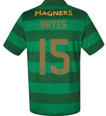 2017-18 Celtic Hayes #15 Away Soccer Shirt