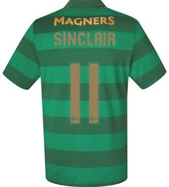 2017-18 Celtic Sinclair #11 Away Soccer Shirt