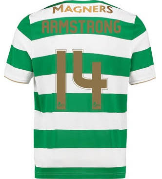 2017-18 Celtic Armstrong #14 Home Soccer Shirt