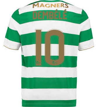 2017-18 Celtic Dembele #10 Home Soccer Shirt