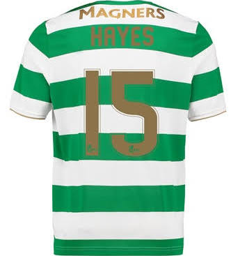 2017-18 Celtic Hayes #15 Home Soccer Shirt