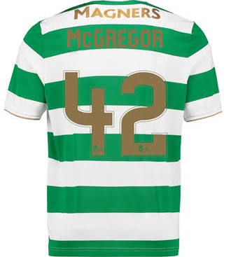 2017-18 Celtic McGregor #42 Home Soccer Shirt
