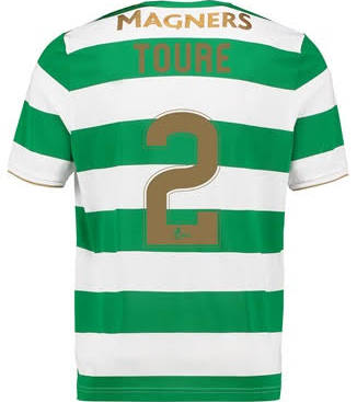 2017-18 Celtic Toure #2 Home Soccer Shirt