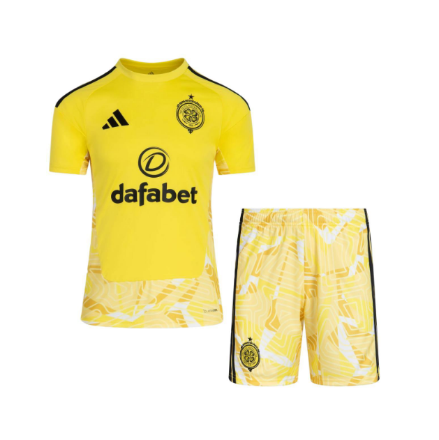 2026-27 Celtic Goalkeeper Yellow Soccer Uniforms (Shirt+Shorts)