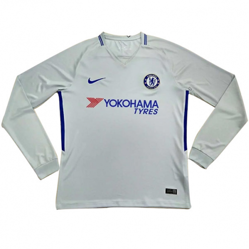 2017-18 Chelsea Away LS Soccer Jersey Shirt