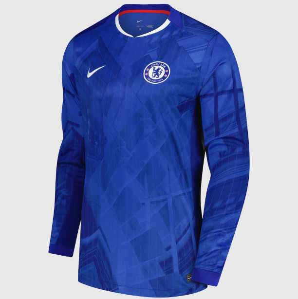 2025-26 Chelsea Home Long Sleeve Soccer Jersey Shirt