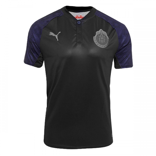 2017-18 Chivas Black Away Soccer Jersey Shirt