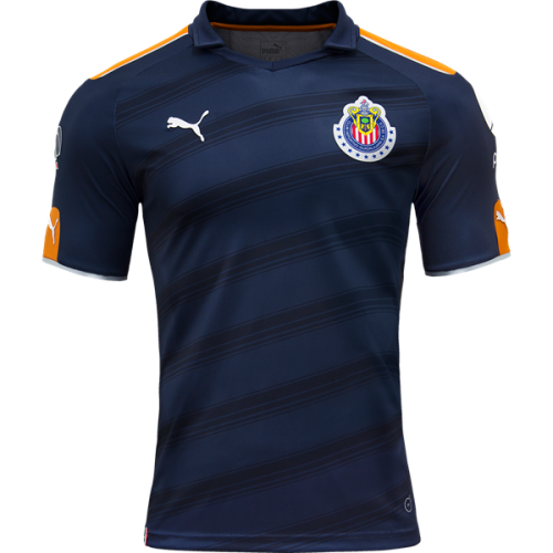 2017-18 Chivas Third Navy Away Soccer Jersey