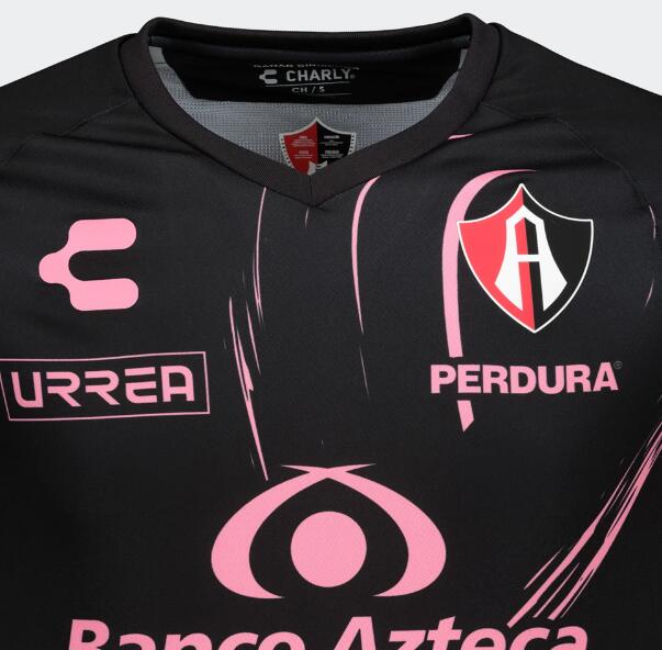 2020-21 Atlas de Guadalajara Breast Cancer Awareness Soccer Jersey Shirt - Click Image to Close