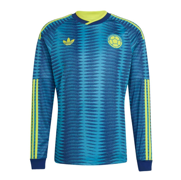 2026 FIFA World Cup Colombia Away Long Sleeve Soccer Jersey Shirt