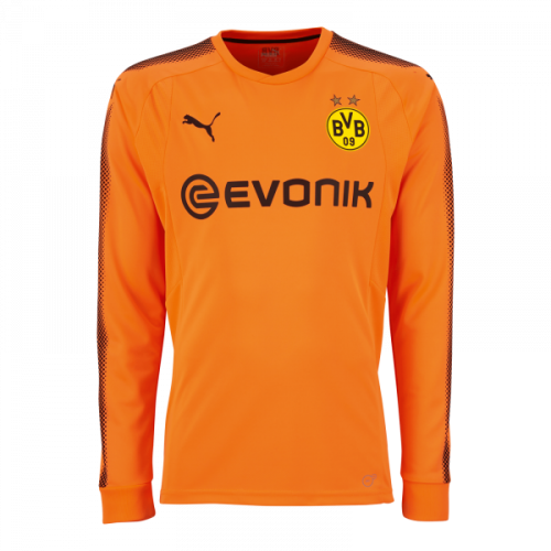 2017-18 Borussia Dortmund Orange LS Goalkeeper Soccer Jersey Shirt