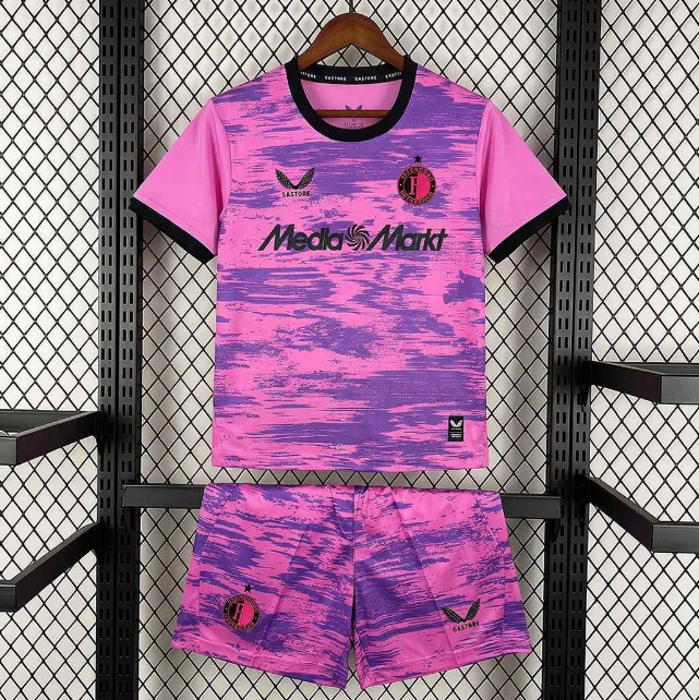 2026-27 Feyenoord Goalkeeper Kids Soccer Kits Shirt With Shorts