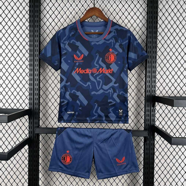 2026-27 Feyenoord Third Kids Soccer Kits Shirt With Shorts