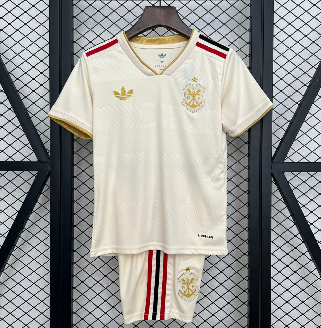 2025-26 Flamengo Kids Third Soccer Kits Shirt With Shorts