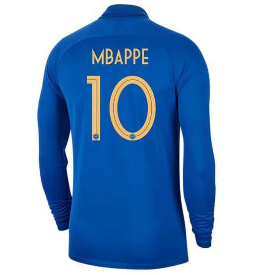 Cheap Kylian Mbappe 10 2019 World Cup France Long Sleeve