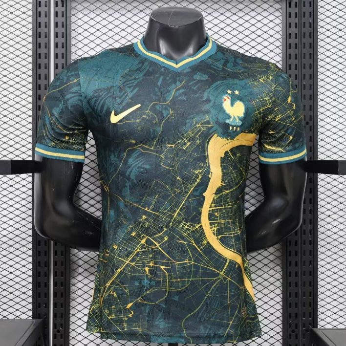2026-27 France Green Special Soccer Jersey Shirt Player Version