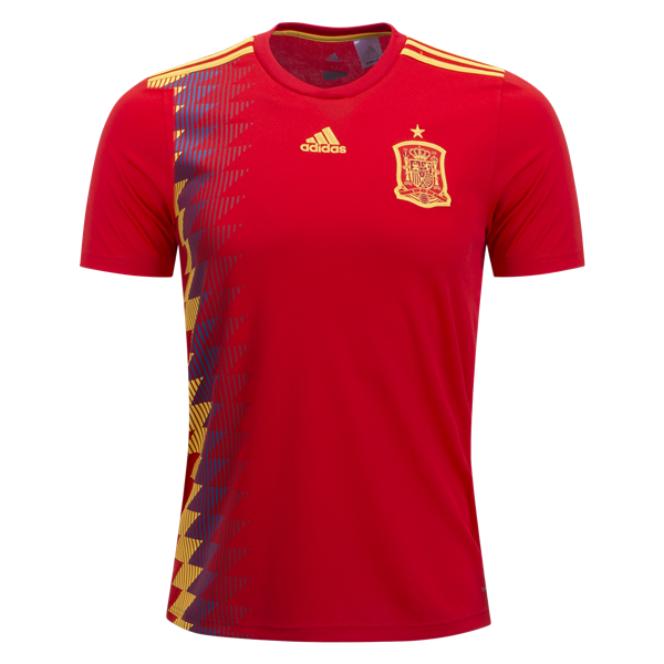 2018 world cup Spain Home Soccer Jersey