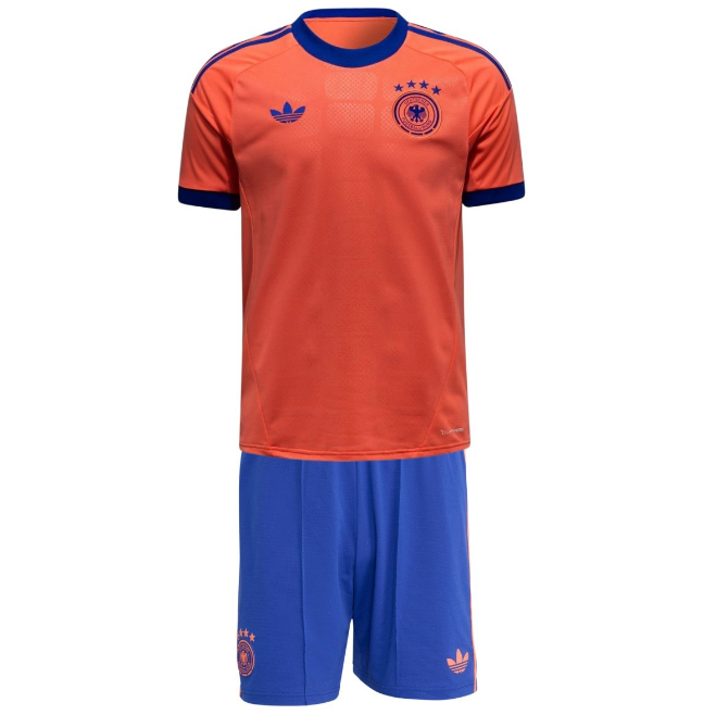 2026 FIFA World Cup Germany Goalkeeper Kids Red Soccer Kits Shirt With Shorts