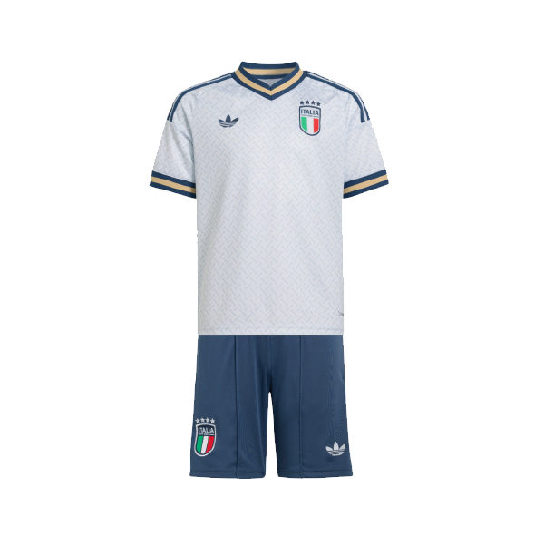 2026 FIFA World Cup Italy Away Kids Soccer Kits Shirt With Shorts