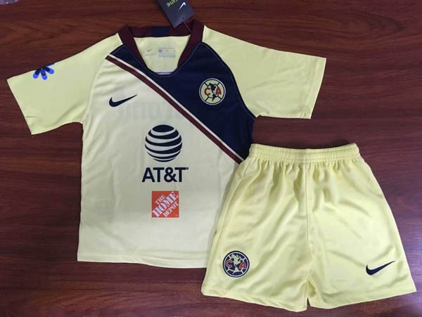 Kids Club America 2018-19 Home Soccer Shirt With Shorts
