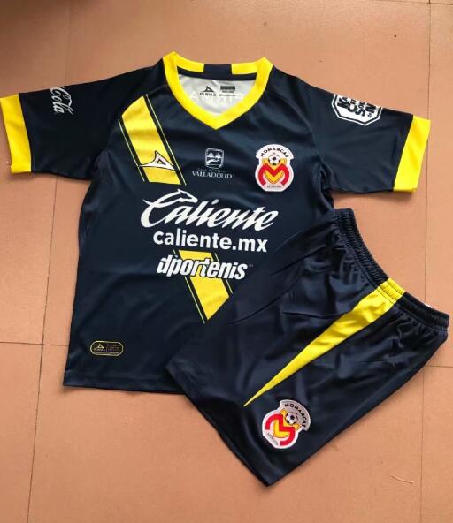 Kids Monarcas Morelia 2019-20 Away Soccer Shirt With Shorts