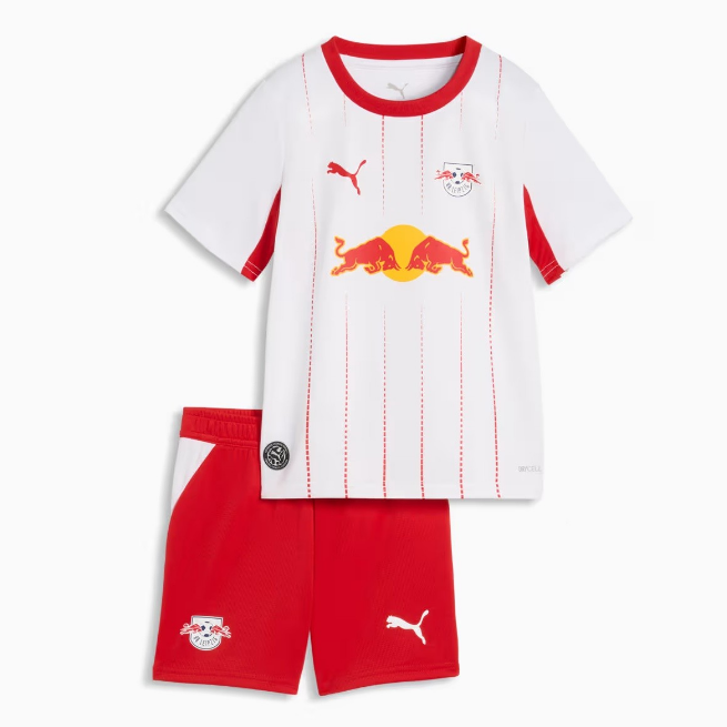2026-27 RB Leipzig Home Kids Soccer Kits Shirt With Shorts