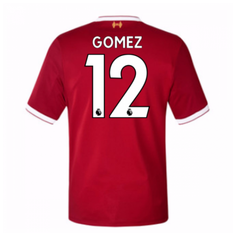 2017-18 Liverpool Gomez #12 Home Soccer Jersey