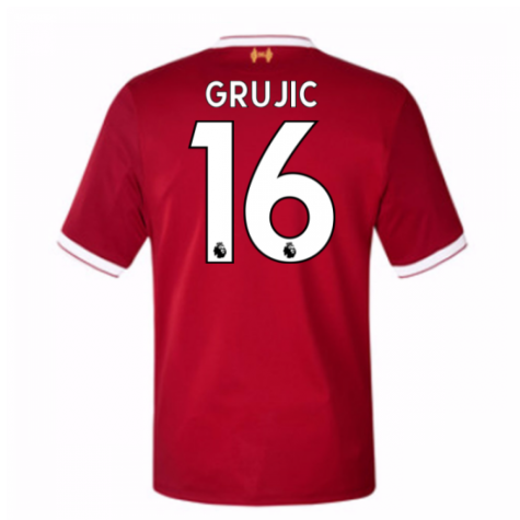 2017-18 Liverpool Grujic #16 Home Soccer Jersey