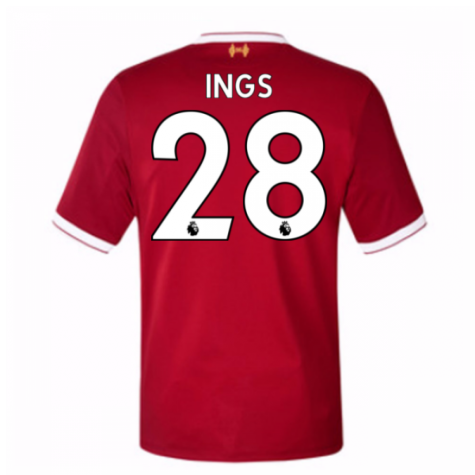 2017-18 Liverpool Ings #28 Home Soccer Jersey